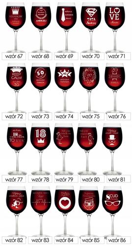 Kieliszek do wina z GRAWEREM prezent upominek urodziny dzień kobiet + KOREK na Arena.pl