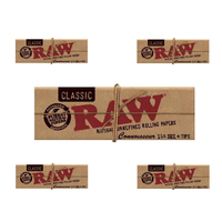 zestaw - 5 x bibułki raw classic connoisseur 1 1/4 + filtry