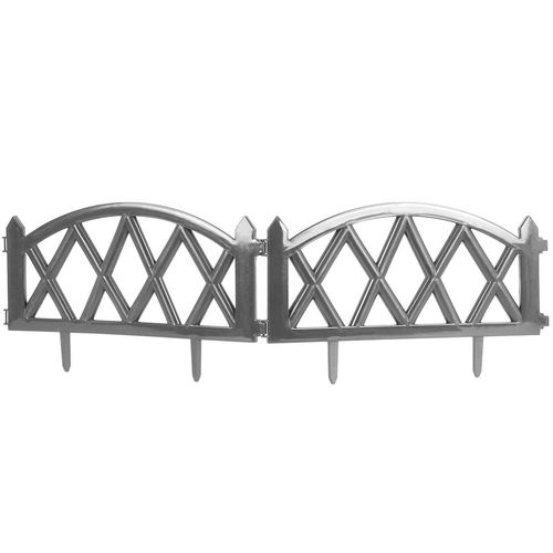 Płotek Ogrodowy Plastikowy Szary Border Palisada Obrzeże Trawnik 49 cm na Arena.pl