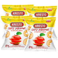 KRESTO Chipsy jabłkowe ze świeżych jabłek 40 g x 4 sztuki