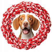 MOCNY SZARPAK DLA PSA SZNUR KOŁO OPONA DO APORTOWANIA GRYZAK ZABAWKA 15CM