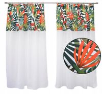 Zasłona firana nowoczesna dżungla TROPIKI 300x160