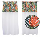 Zasłona firana nowoczesna dżungla TROPIKI 300x160