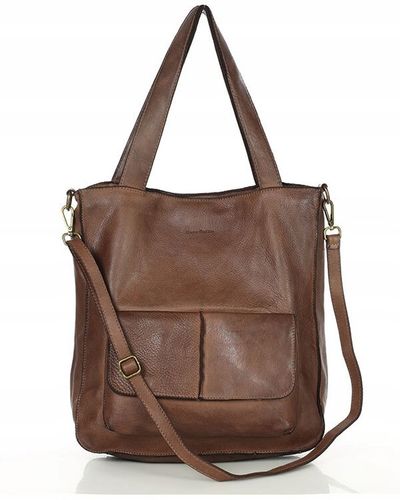 Torba SHOPPER SKÓRZANA torebka A4 MARCO MAZZINI na Arena.pl