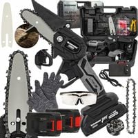 RĘCZNA PIŁA ŁAŃCUCHOWA AKUMULATOROWA ELEKTRYCZNA PILARKA 6" 2x AKUMULATOR