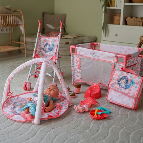 WOOPIE ROYAL Lalka Bobas 36 cm Syrenka Interaktywna Zestaw XXL Opiekunka 18w1 na Arena.pl