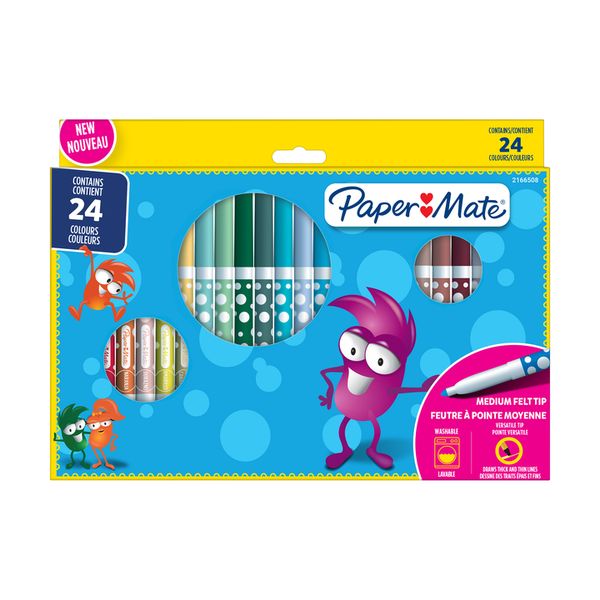 FLAMASTRY 24 KOLORY PAPER MATE 2166508 zdjęcie 1
