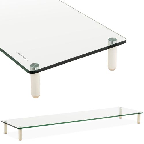 Podstawka półka pod monitor ekran 13-32'' szklana maks. 20 kg 100x26x8.3 cm na Arena.pl