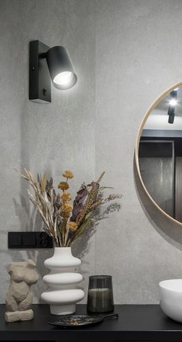 Lampa Ścienna Kinkiet z Włącznikiem Tuba Metal SPOT LED GU10 na Arena.pl