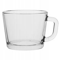 SZKLANKI do KAWY HERBATY Filiżanki z UCHEM Trend Glass Jumbo Lena 4x475 ml