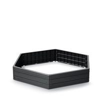 rabata ogrodowa base woody ibwh 1480x1290x250mm - antracyt - pp-ibwh433