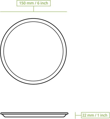 Talerze jednorazowe biodegradowalne z liści palmowych BIOZOYG 15cm 125zt. na Arena.pl