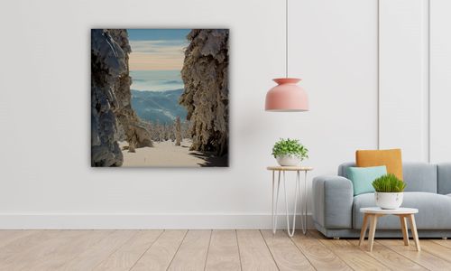 OBRAZ NA PŁÓTNIE 122 Zima 30x30cm na Arena.pl