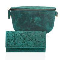 zestaw prezentowy zup-59-gr saszetka nerka damska t-36-gr portfel damski