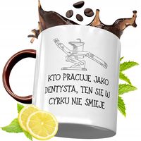 Kubek Bordowy Dla Dentysty Na Urodziny Prezent Z Nadrukiem Ze Zdjęciem