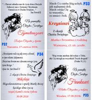 Srebrna bransoletka 925 Aniołek Koniczynka Grawer