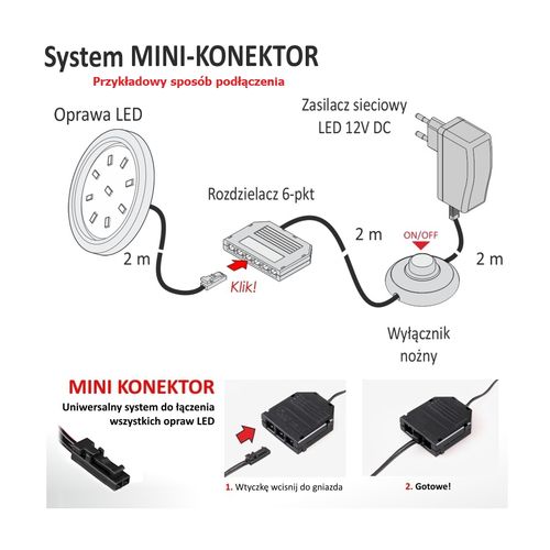 Oświetlenie mebli  5 x oprawa LED Hestia b/ciepła  zestaw na Arena.pl