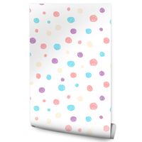 Tapeta Dla Dzieci Pastelowe KROPKI Groszki Wzory