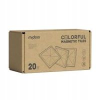 Klocki Magnetyczne Gama CHŁODNA 20 szt. Mideer