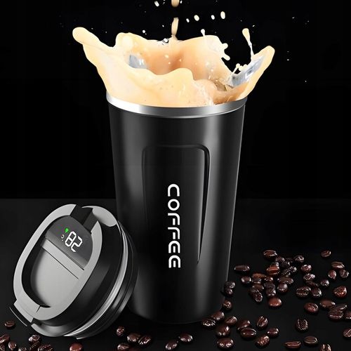 Kubek Termiczny Termos 510ml Wyświetlacz Ekran LCD SMART na Kawę Herbatę XL na Arena.pl