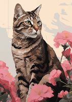 Plakat 29,7x42cm Portret Kociej Duszy