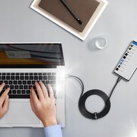 Kabel niktrade USB - USB typ C 1 m czarny