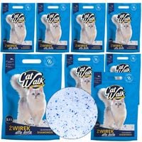 Żwirek dla kota silikonowy bezpyłowy CatWalk Diamonds | zestaw 8 szt.