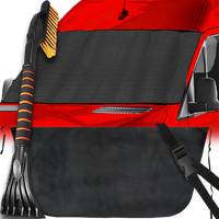 Mata Antyszronowa BUS Osłona Na Szybę 180x100 + Skrobaczka Ze Szczotką 65CM