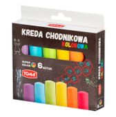 KREDA CHODNIKOWA KOLOROWA NIEPYLĄCA 6 SZT TOMA