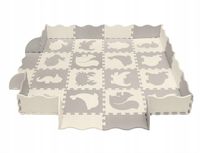 Puzzle piankowe, mata puzzlowa 4x4 zwierzątka