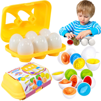UKŁADANKA LOGICZNA JAJKA SORTER OWOCE MONTESSORI