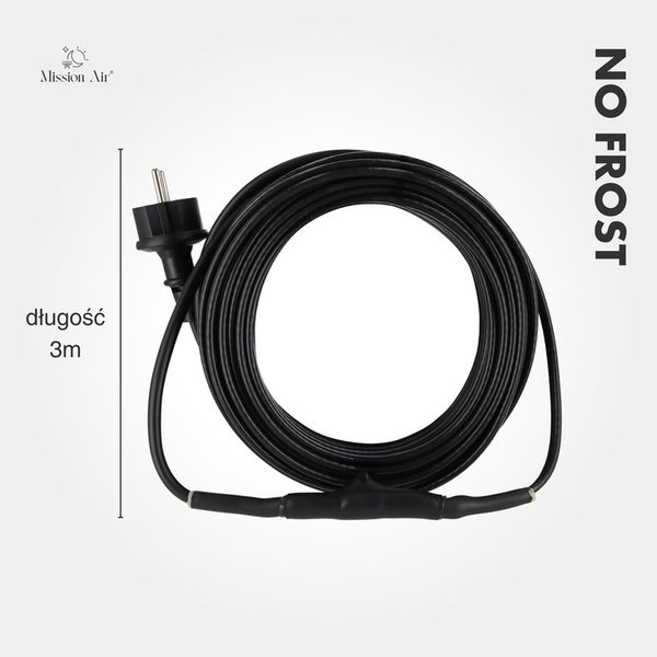 KABEL GRZEWCZY PRZEWÓD GRZEJNY Z TERMOSTATEM do rur rynny dachu 16W/m zdjęcie 11