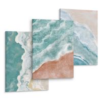 Obrazy Do Salonu Sypialni MORZE Fale Plaże Abstrakcja 90cm x 40cm