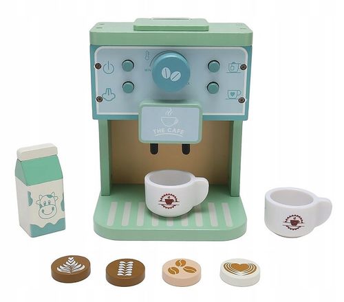 KAWIARNIA DLA DZIECI DREWNIANY EKSPRES DO KAWY AUTOMAT KUCHNIA FILIŻANKI na Arena.pl