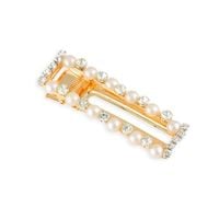 Spinka do włosów z perełkami i cyrkoniami 6 cm