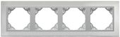 Efapel metallo ramka 4-krotna stal inox 90940 tia