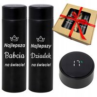 ZESTAW PREZENT NA DZIEŃ BABCI I DZIADKA 2x KUBEK TERMICZNY z grawerem dla