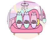 Opłatek na tort Pusheen