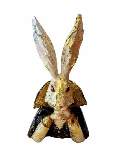 FIGURKA FIGURA - POPIERSIE ZAJĄCA KRÓLIKA model II zdjęcie 1