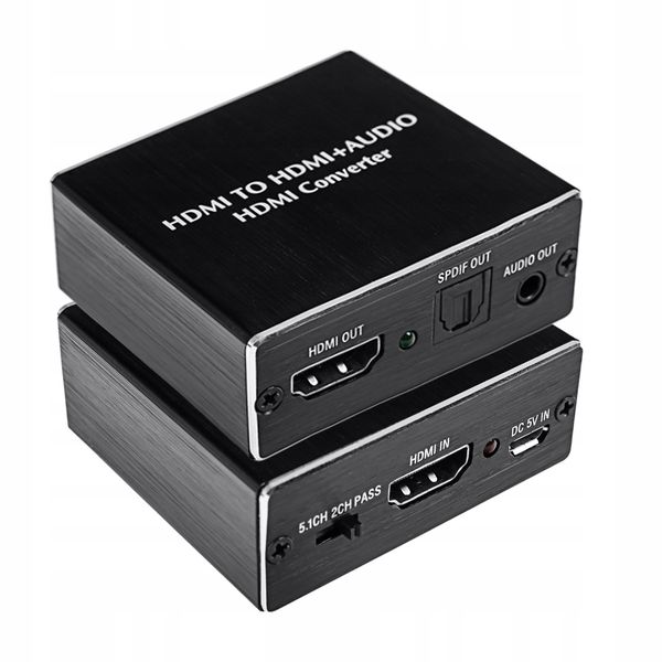 Extractor HDMI-HDMI + Audio SPDIF/jack3,5 SPH-AE02 zdjęcie 6