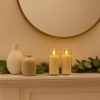 Świeca LED Filarowa Plastikowa - 6 Szt. Bezpłomieniowe Dekoracje - 14.04cm