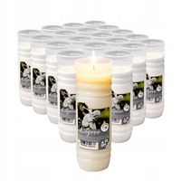 Wkłady parafinowe do zniczy 17 cm 20 szt. do 4 dni palenia Czyste wypalanie