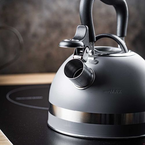 czajnik 1,8l z gwizdkiem kinghoff kh-1851 szary na Arena.pl