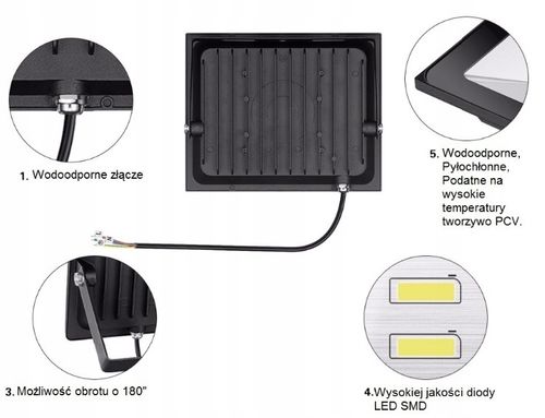 10x HALOGEN NAŚWIETLACZ 300W na Arena.pl
