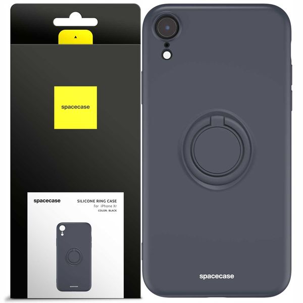 Spacecase Silicone Ring Iphone Xr Black zdjęcie 1