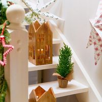 Choinka sztuczna HECTOR zielona w jucie dekoracja świąteczna 40 cm HOMLA