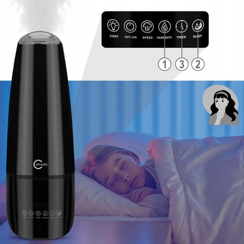 Nawilżacz powietrza DUŻY AUTOMATYCZNY 8w1 +AROMATERAPIA OLEJKI FILTR na Arena.pl