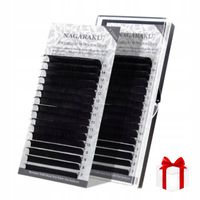 Rzęsy do przedłużania Nagaraku Mink Premium 0,10 CC Mix czarne 16 pasków