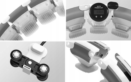 Hula hop SMART z LICZNIKIEM obciążeniem wypustkami ODCHUDZAJĄCE Athler na Arena.pl