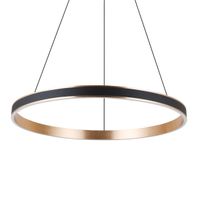 Zwisająca lampa okrągła RIO AZ5778 Azzardo LED 54W 3000K złota czarna